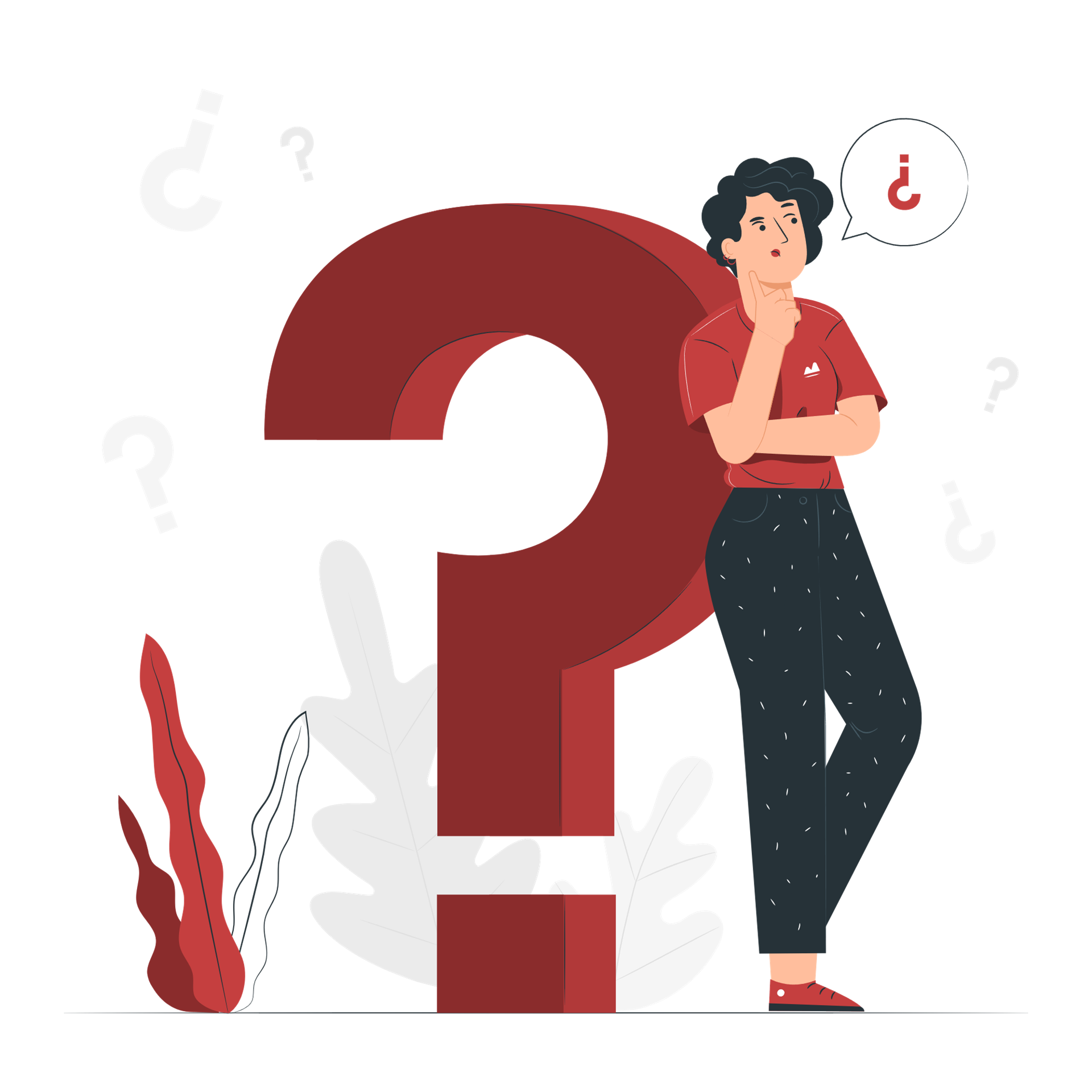 Illustration für Fragen und Antworten